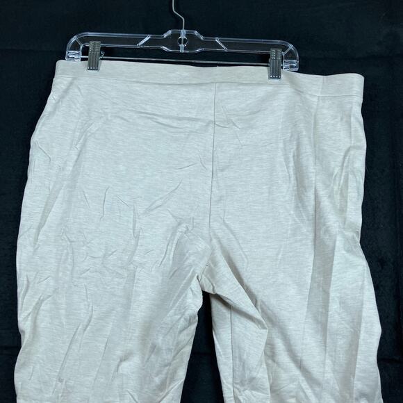 Chicos Womens Pants Cream Pull On High Rise Crop Ankle Stretch 3 (XL) - Picture 10 of 11